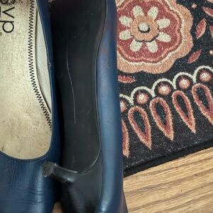 Blue Kitten Heel